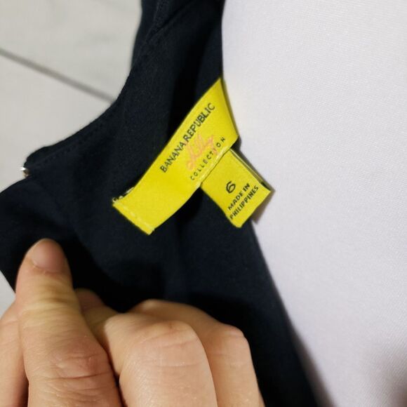 Banana Republic Milly collection dress 6 true navy - Picture 5 of 6